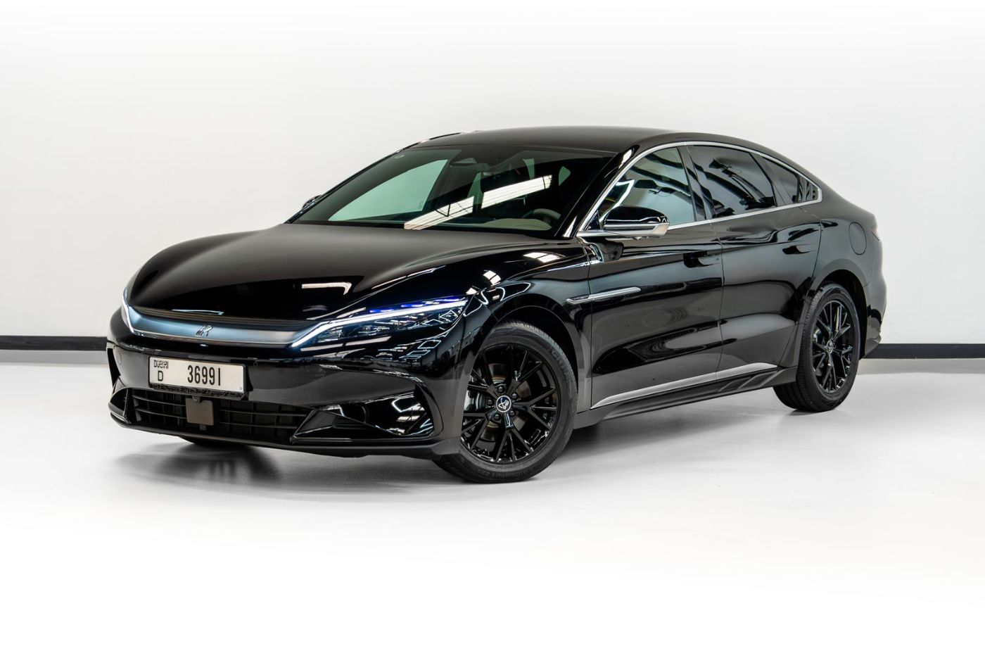 BYD Han DM-i luxury car rental in Dubai