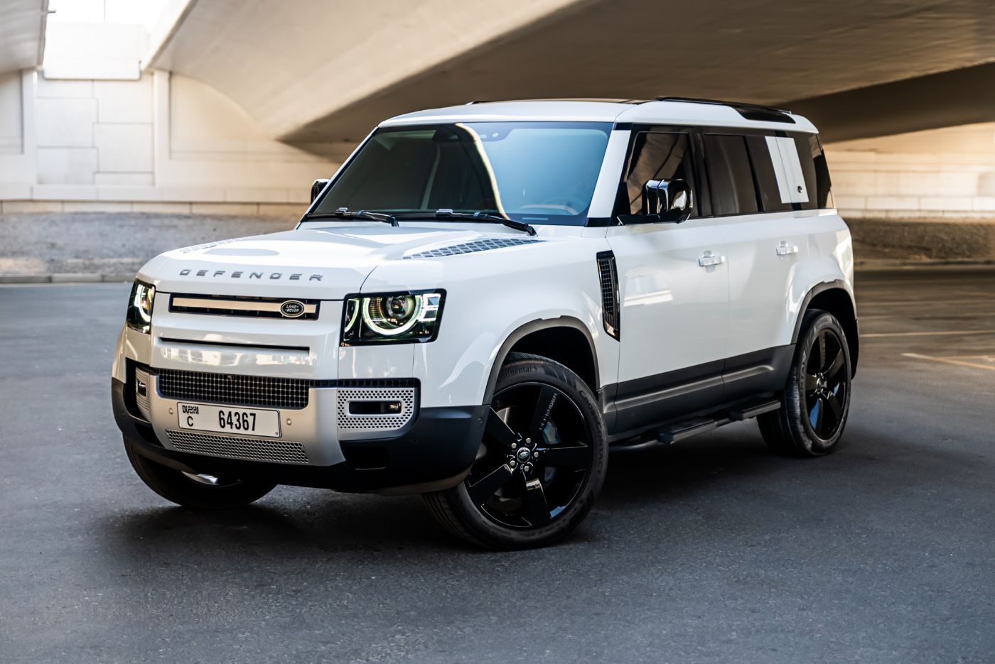 Land Rover Defender 110 HSE V6 P400 luxury car rental in Dubai