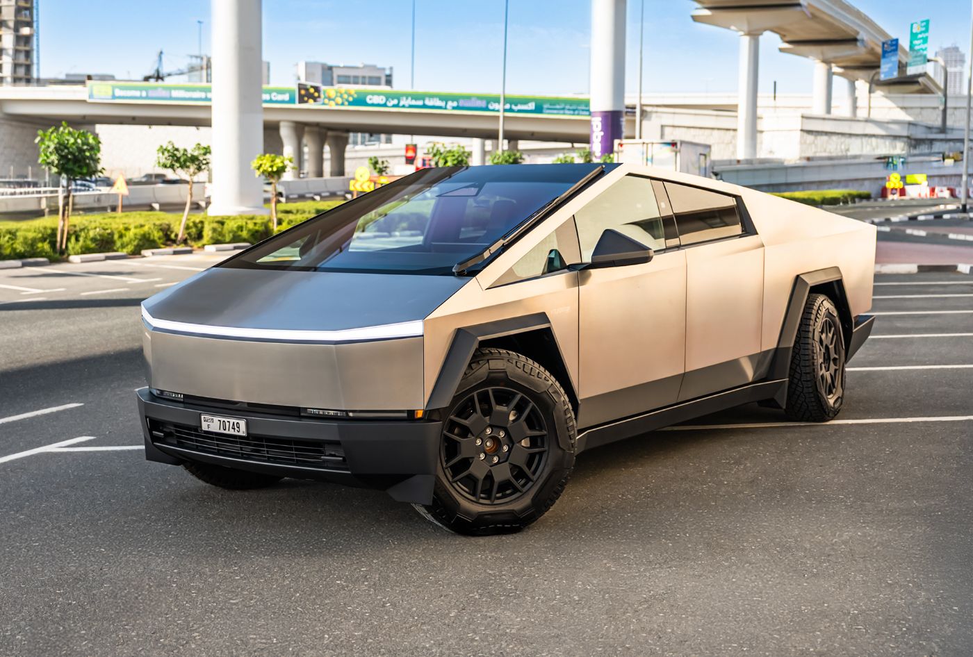 Tesla Cybertruck luxury car rental in Dubai